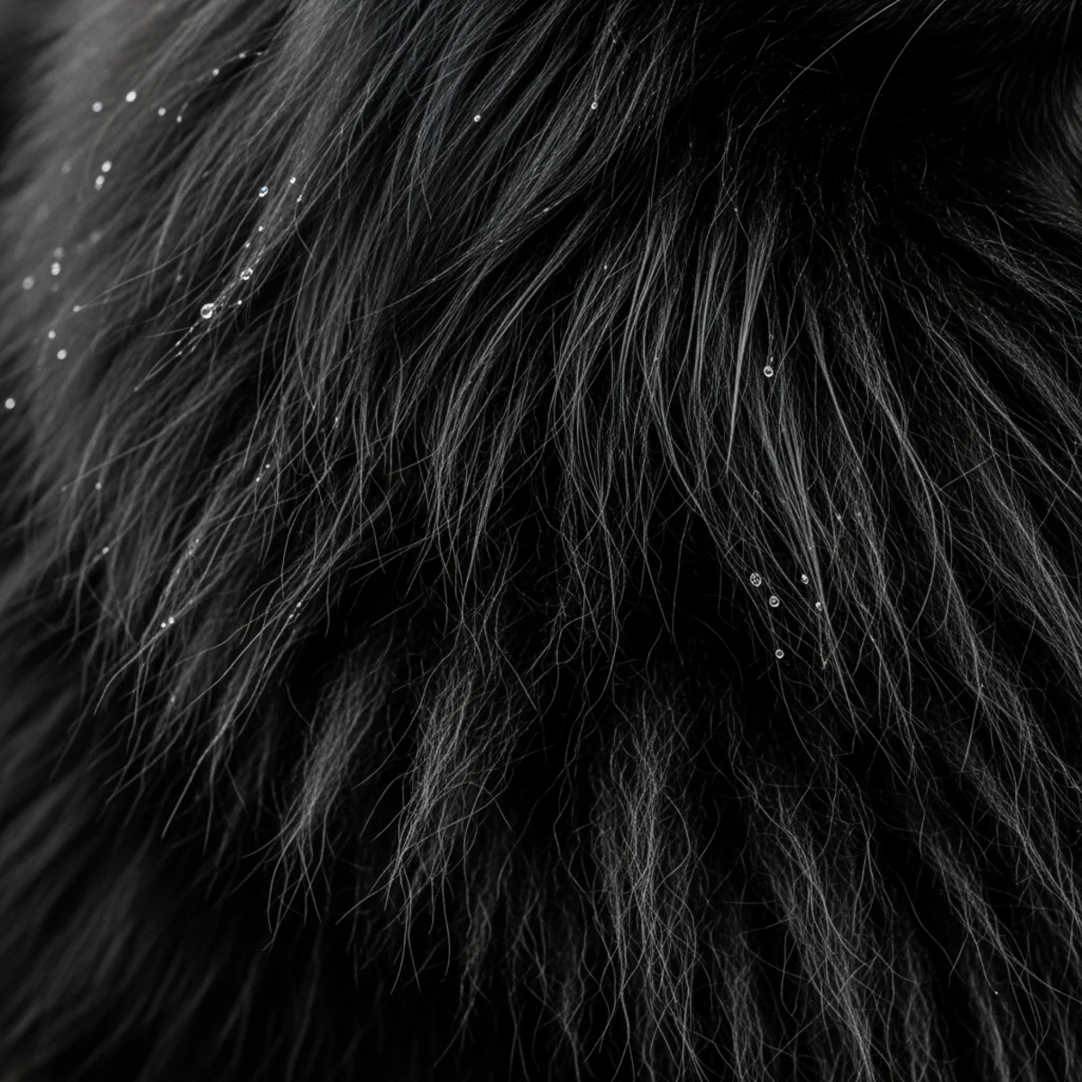 Texture du poil double