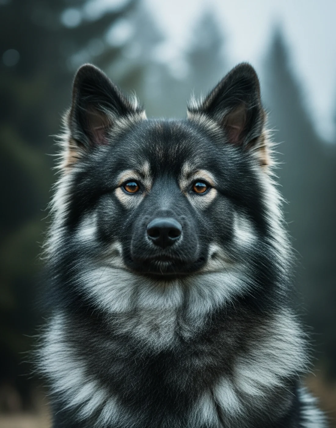 Spitz-loup / Keeshond — 49 cm +/- 6 cm, présence familiale